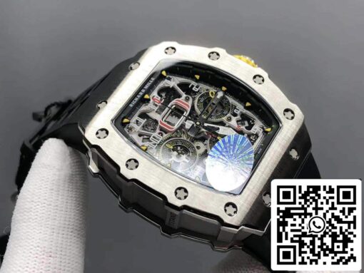 Richard Mille RM11-03 1:1 Best Edition KV Factory Titanium Case Rubber Strap - Image 5