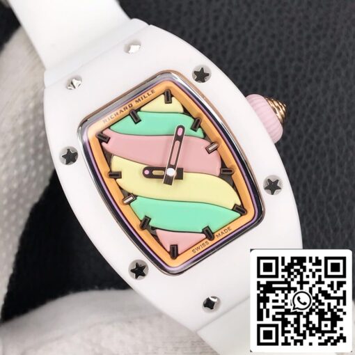 Richard Mille RM-07 Bon Bon 1:1 Best Edition RM Factory White Ceramic Case - Image 4