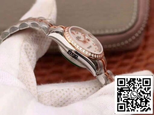 Rolex Lady Datejust 28MM 1:1 Best Edition Swiss Original Imported NH05 Movement White Enamel Dial - Image 5