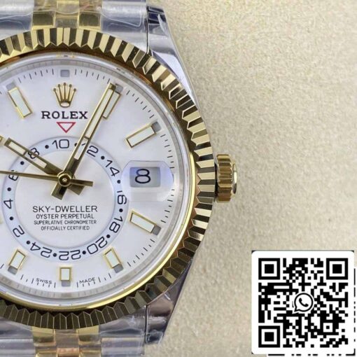 Rolex Sky Dweller M336933-0006 1:1 Best Edition Noob Factory V2 White Dial - Image 6