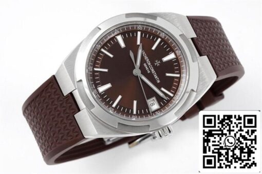 Vacheron Constantin Overseas 4500V 1:1 Best Edition PPF Factory Brown Rubber Strap - Image 7