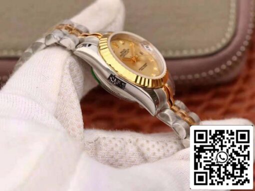 Rolex Lady Datejust 28MM 1:1 Best Edition Swiss Original Imported NH05 Movement 18K Gold Dial - Image 5