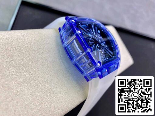 Richard Mille RM12-01 1:1 Best Edition RM Factory Tourbillon Sapphire Clear Version - Image 4