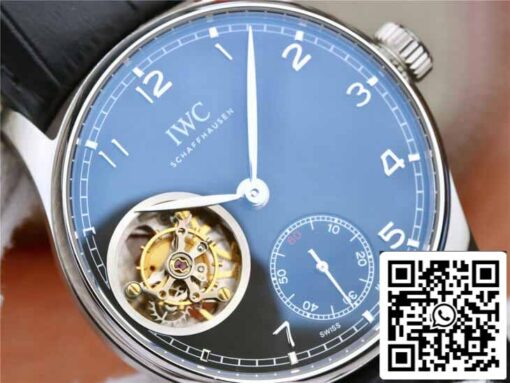 IWC Portuguese Tourbillon 1:1 Best Edition ZF Factory Black Dial - Image 8