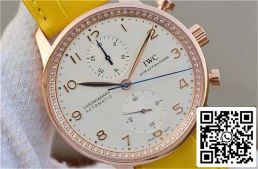 IWC Portuguese ZF Factory 1:1 Best Edition Yellow Strap - Image 7