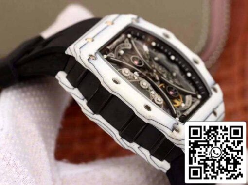 Richard Mille Pablo Mac Donough RM53-01 1:1 Best Edition Swiss ETA Imported mechanical movement Skeleton Dial Black rubber strap - Image 6