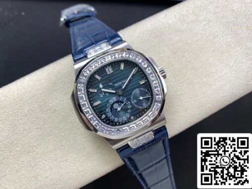 Patek Philippe Nautilus 5724G-001 1:1 Best Edition GR Factory Blue Strap — изображение 6