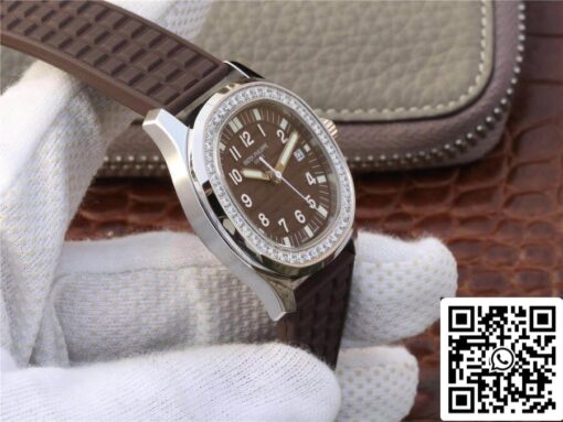 Patek Philippe Aquanaut 5067A-023 1:1 Best Edition PPF Factory Diamond Brown Dial — изображение 4