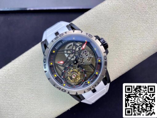 Roger Dubuis Excalibur RDDBEX0549 1:1 Best Edition BBR Factory Tourbillon White Strap - Image 7