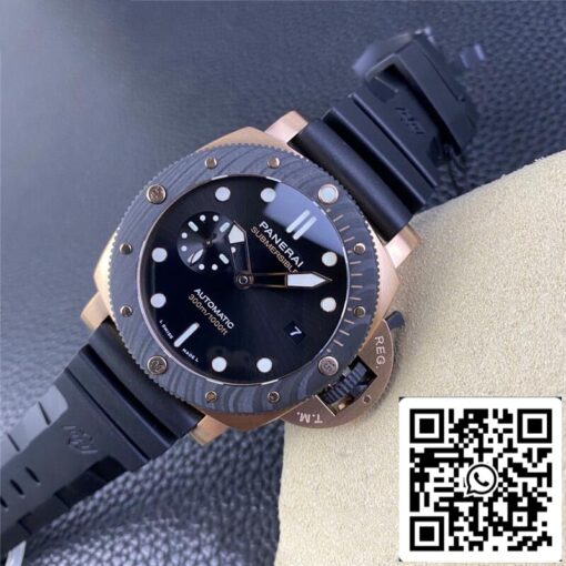 SBF Panerai Submersible PAM01070 1:1 Best Edition VS Factory Black Dial - Image 7