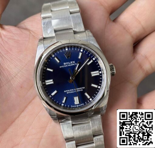 Rolex Oyster Perpetual M126000-0003 36MM 1:1 Best Edition VS Factory Blue Dial - Image 7