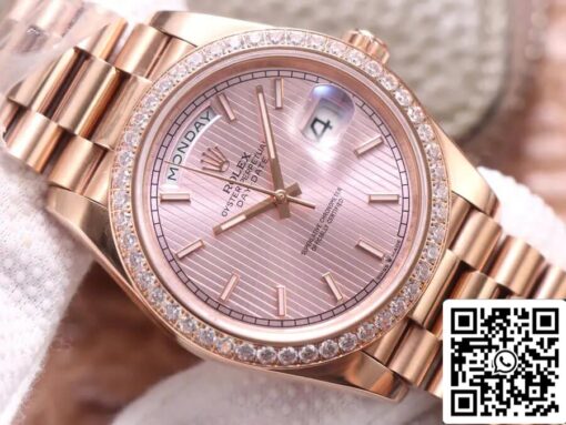 Rolex Day Date M228345RBR-0010 1:1 Best Edition EW Factory Rose Gold - 이미지 8