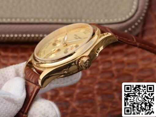 Patek Philippe Complications Annual Calendar 1:1 Best Edition Swiss ETA315SQA Gold Dial - Image 5