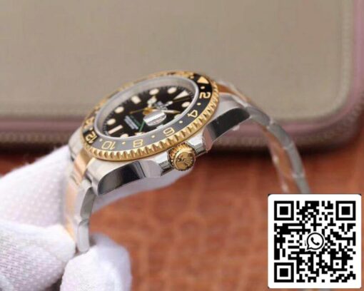 Rolex GMT Master II 116713 LN 40mm EW Factory 1:1 Best Edition Swiss ETA2836 Stainless Steel Two Tone Bracelet - 이미지 10