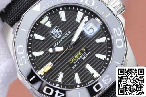 Tag Heuer Aquaracer 300M WAY211A.FC6362 1:1 Best Edition V6 Factory Black Dial - Image 6