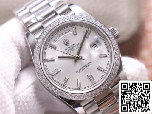 Rolex Day Date M228349RBR-0001 1:1 Best Edition EW Factory Silver Dial - 이미지 9