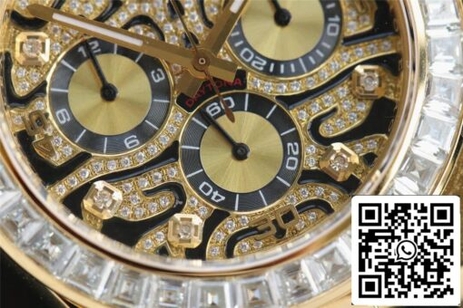 Rolex Cosmograph Daytona 116588 TBR 1:1 Best Edition Noob Factory Yellow Gold Diamond Bezel - Image 4