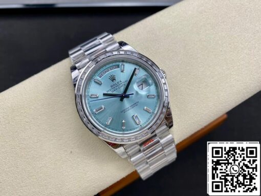 Rolex Day Date M228396TBR-0002 1:1 Best Edition GM Factory Ice Blue Dial - 이미지 6