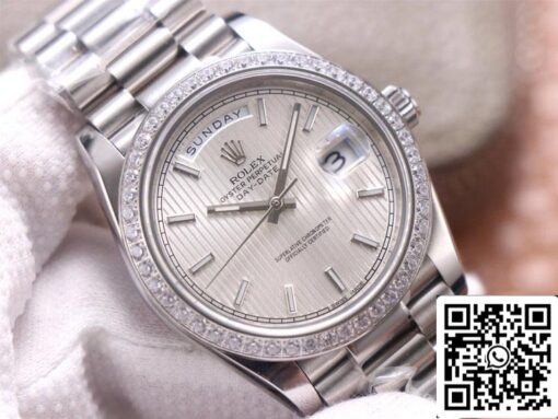 Rolex Day Date M228349RBR-0007 1:1 Best Edition EW Factory 18ct White Gold - 이미지 8