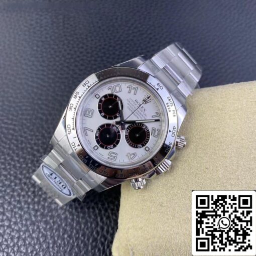 Rolex Cosmograph Daytona 1:1 Best Edition Clean Factory V3 Stainless Steel White Dial - immagine 7