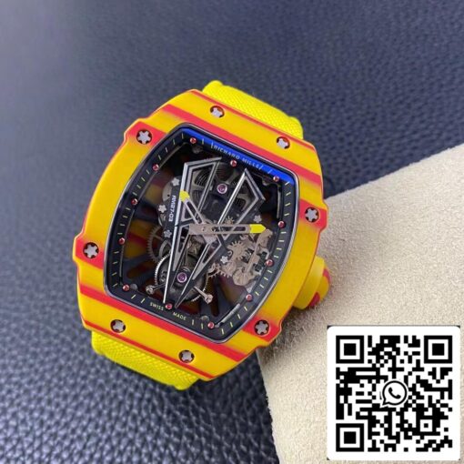 Richard Mille RM27-03 Rafael Nadal Tourbillon 1:1 Best Edition RM Factory Yellow Strap - Image 8