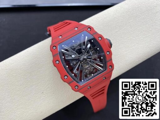 Richard Mille RM12-01 Tourbillon 1:1 Best Edition RM Factory Red Rubber Strap - Image 4