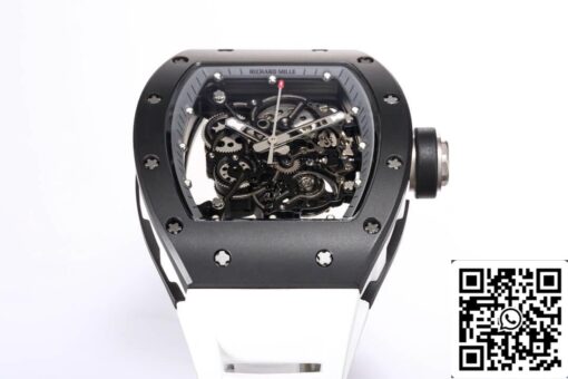 Richard Mille RM-055 1:1 Best Edition BBR Factory Black Ceramic Case - 이미지 6