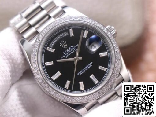 Rolex Day Date M228349RBR-0003 1:1 Best Edition EW Factory Black Dial - 이미지 9