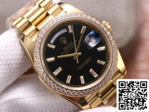 Rolex Day Date M228348RBR-0001 1:1 Best Edition EW Factory Black Dial - 이미지 8