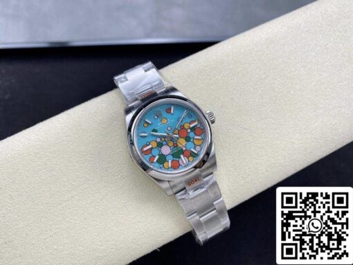 Rolex Oyster Perpetual M277200-0010 31MM 1:1 Best Edition EW Factory Turquoise Blue Dial - Image 7