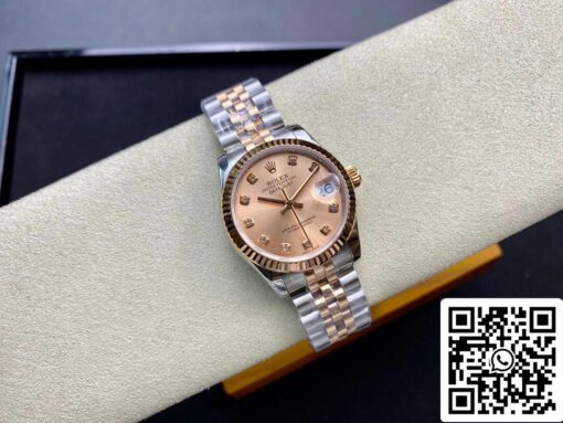 Rolex Datejust M278271-0024 31MM 1:1 Best Edition EW Factory Rose Gold Dial – Bild 6