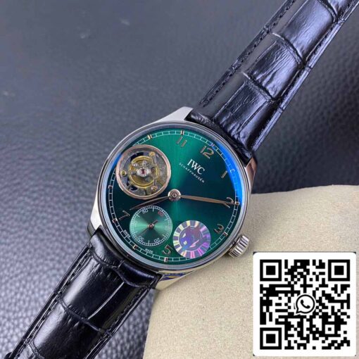 IWC Portuguese Tourbillon 1:1 Best Edition ZF Factory Green Dial - Image 7