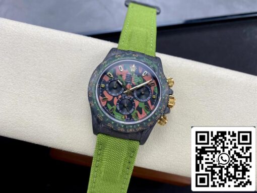 Rolex Daytona Cosmograph Diw Custom Version 1:1 Best Edition Noob Factory Green Strap - Imagen 4