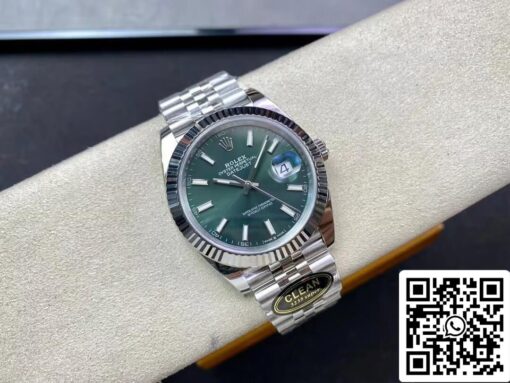 Rolex Datejust M126334-0027 41mm Jubilee Strap Clean Factory Mint Green Dial – Bild 7