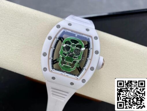 Richard Mille RM52-01 1:1 Best Edition YS Factory Green Skull Tourbillon Dial - Image 7