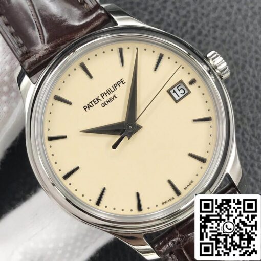 Patek Philippe Calatrava 5227G-001 1:1 Best Edition 3K Factory Leather Strap - Image 7