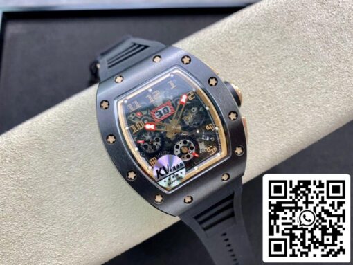 Richard Mille RM011 1:1 Best Edition KV Factory Ceramic Skeleton Dial - Image 7