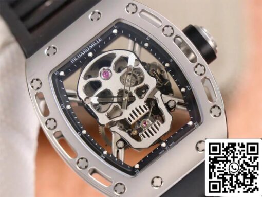 Richard Mille RM52-01 Tourbillon 1:1 Best Edition JB Factory Skull Dial - Image 6