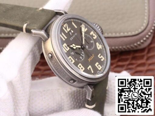 Zenith Heritage Pilot 11.2430.4069/21.C773 XF Factory 1:1 Best Edition Swiss ETA7750 - Image 5