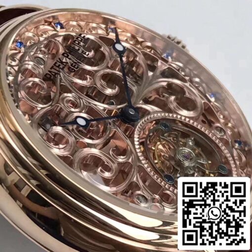 Patek Philippe Tourbillon Sapphire 1:1 Best Edition Rose Gold Swiss Tourbillon - Image 4