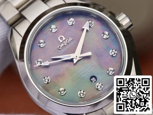 Omega Seamaster 231.10.34.20.57.001 Aqua Terra 150M 1:1 Best Edition 3S Factory Fritillaria Diamond Dial - Image 4