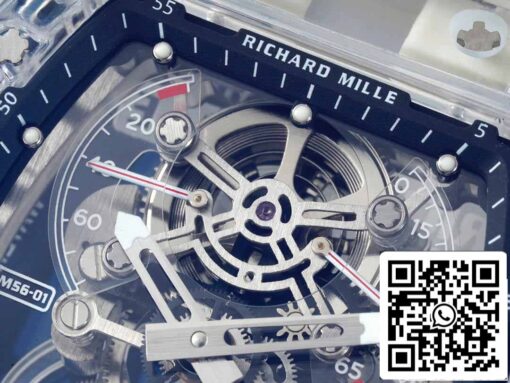 Richard Mille RM 56-01 Tourbillon 1:1 Best Edition RM Factory Transparent Skeleton Dial - Image 7