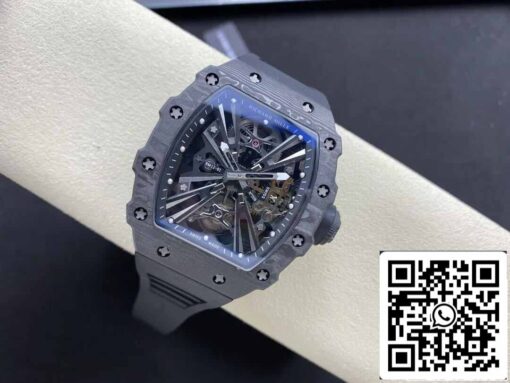 Richard Mille RM12-01 Tourbillon 1:1 Best Edition RM Factory Black Skeleton Dial - Image 7