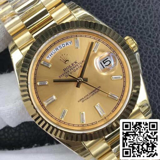 Rolex Day Date M228238-0005 1:1 Best Edition EW Factory Champagne Dial - 이미지 7