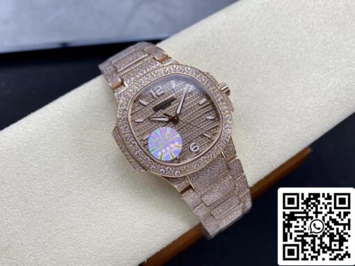 Patek Philippe Aquanaut 7118/1450R-001 1:1 Best Edition GR Factory Gold Diamond Dial - Image 7