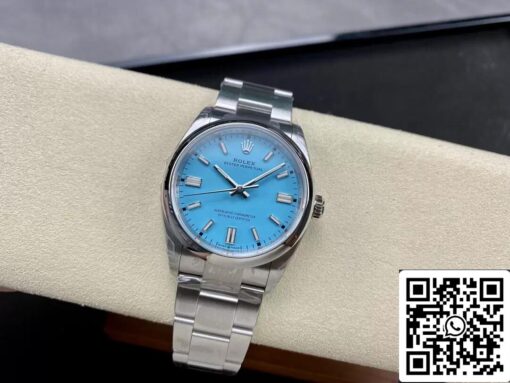 Rolex Oyster Perpetual M126000-0006 36MM 1:1 Best Edition VS Factory Turquoise Blue Dial - Imagen 7