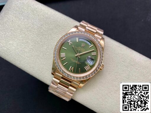 Rolex Day Date M228345RBR-0011 1:1 Best Edition EW Factory Green Dial - 이미지 8