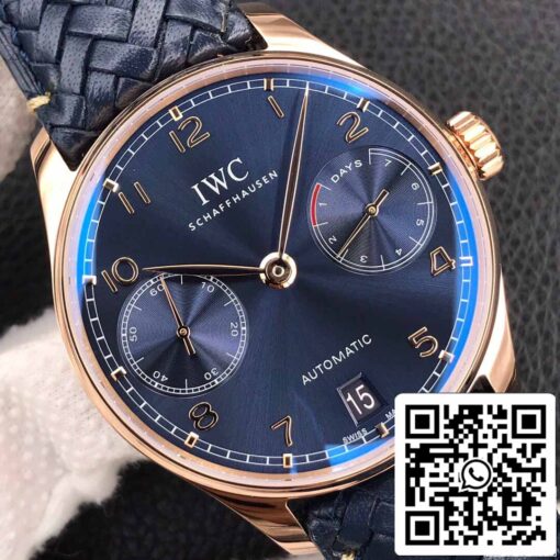 IWC Portugieser IW500713 1:1 Best Edition ZF Factory Blue Dial - Image 7