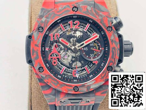 Hublot BIG BANG 411.QV.1123.NR.OVK21 1:1 Best Edition HB Factory Carbon Fiber Red Case – Image 7