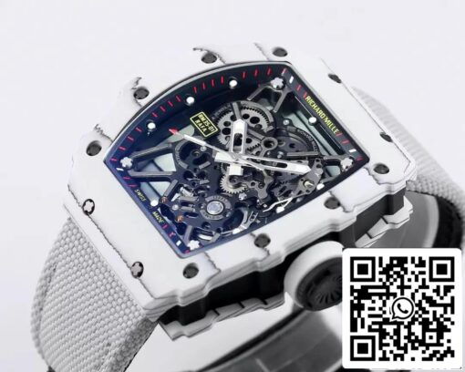 Richard Mille RM35-01 1:1 Best Edition BBR Factory White Carbon Fiber Case - Image 7